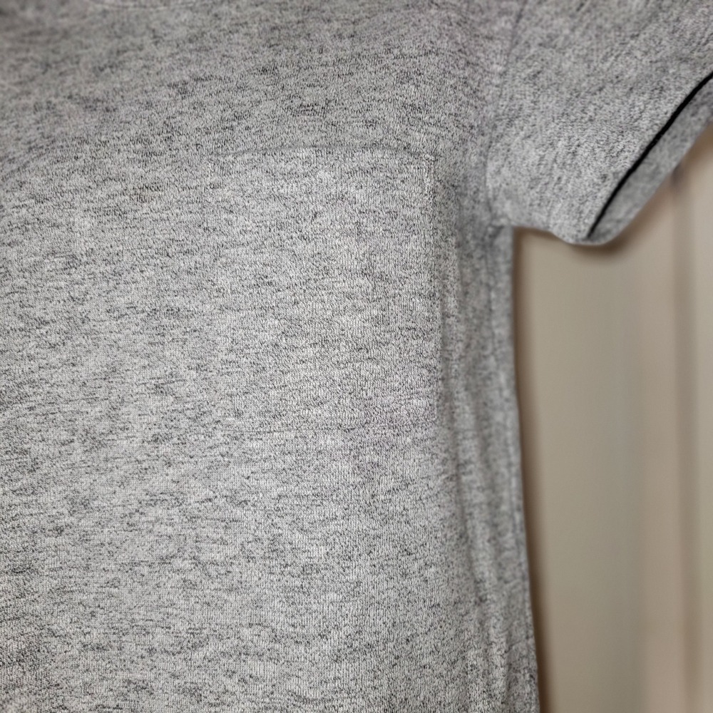 UGG Womens Heathered Grey French Terry T-Shirt Pocket Mini Dress M casual beach - Picture 2 of 10